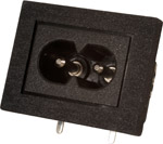 · IEC-320 C8: standard ``figure-of-8`` 2-pin mains power inlet  as found on cassette players  lapto