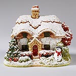 Snowball Cottage Ornament