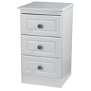 Snowden White 3 drawer locker furniture