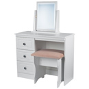 Snowden White 3 drawer vanity dressing table