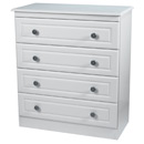 Snowden White 4 drawer chest of drawers furniture