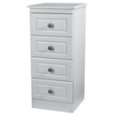 Snowden White 4 drawer locker furniture