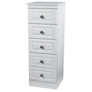 Snowden White 5 drawer locker furniture