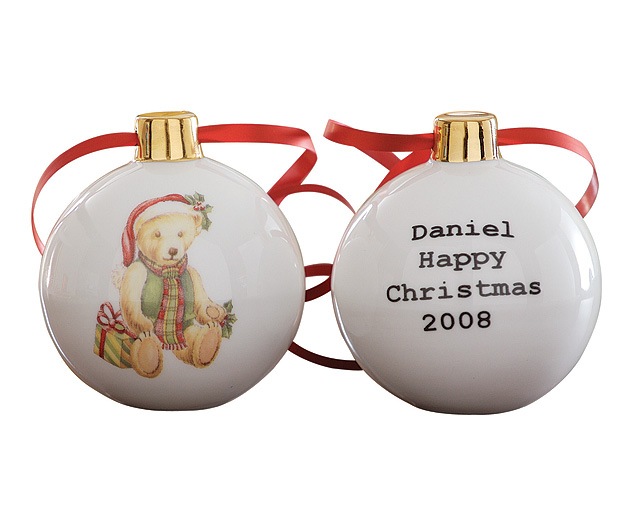 Unbranded Snowman Personalised Bauble