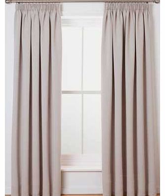 The Soft Drape Pencil Pleat Blackout Curtains are a brilliant addition to your room. Finished in an elegant cream colour. they will ensure darkness and a peaceful nights sleep. Made from 100% polyester. Unlined. Blackout. Size 168cm (66 inches) wide 