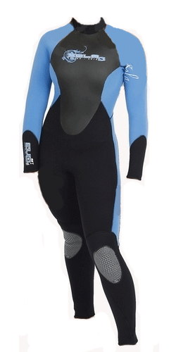 SOLA 5/4mm Evo Ladies Steamer Wetsuit,5/4 combination fullsuit, Glued 