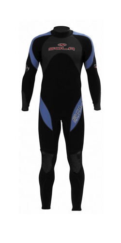 SOLA Vision 3/2mm Steamer Wetsuit, 3/2 combination fullsuit, Flatlock construction, 50 stretch in to
