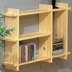 Solid Pine Wall Mounted Unit - H45 x W63 x D15cm