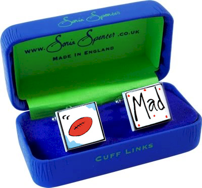 Sonica Spencer Cufflinks - Rugby Mad