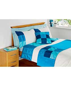Unbranded Sophia Bed Set Teal Double Bed