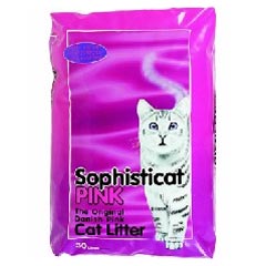 Sophisticat Pink is a convenient lightweight litter made from natural Danish moler clay. Each grain 