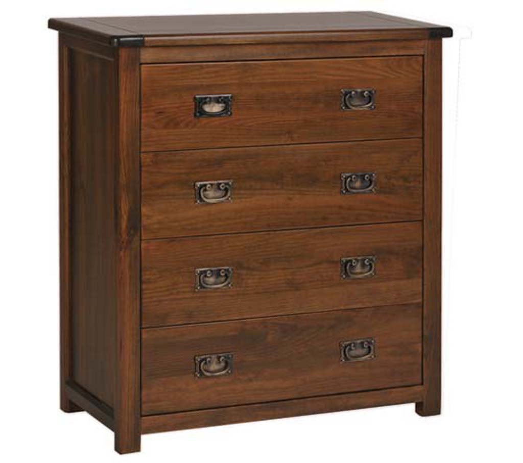 Unbranded Space2 boston antique brown 4 drawer chest
