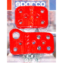 Sparco 3 piece Pedal Set- Red