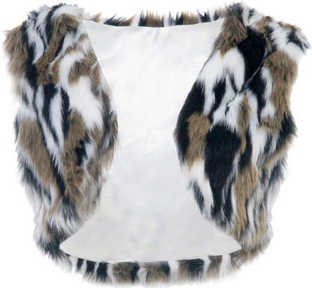 SparrowFaux fur cropped shrug