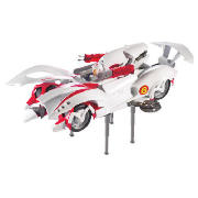 The Speed Racers Mach 6 car is the signature car from the film featuring a 5 inch speed figurine and