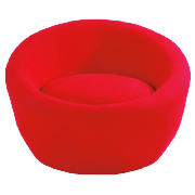 Unbranded Sphere fabric tub chair, red