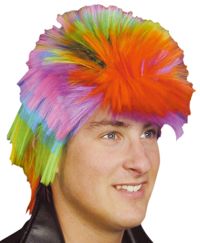 Spiky Punk Multi Coloured Wig