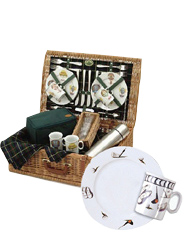 A basket with a golfing theme  the perfect gift or self indulgence for all sporting men and women