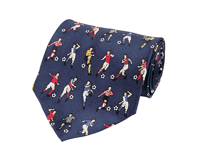 Sports Ties, Socks And Cufflinks. Smart gifts for lovers of soccer, fishing, cricket, golf or rugby 