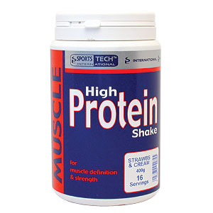 SportsTech High Protein Shake - Strawberries & Cream cl - size: 400g cl