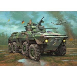 SpPz Luchs 8x8 plastic kit from German specialists Revell. The Spaehpanzer 2 Luchs that has been use