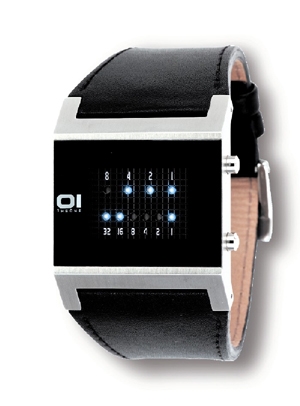 Square Binary Watch - Black