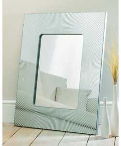 Square Sunburst Printed Mirror On Mirror