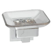 This plastic soap dish and holder includes fitting instructions and easy to fit. It has concealed fi