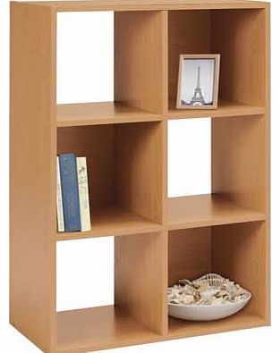 Squares 6 Cube Unit - Beech Effect