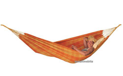 The St Lucia hammock is great value for money its a large traditional single hammock made from 100 c
