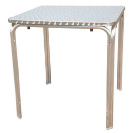Unbranded Stacking Aluminium Cafe Table Square