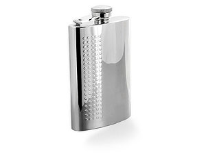 Unbranded Stainless Steel 6oz Captive Top Hip Flask 013123