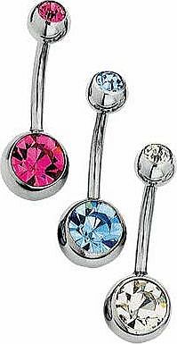 Unbranded Stainless Steel Belly Bars - Set of 3