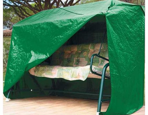 When the weather takes a turn for the worse. this cover is ideal for protecting against showers. frost and wind. With minimal self assembly. the green polyethylene design ensures it blends into the garden. Cover made from plastic. Size H165. W125. L1
