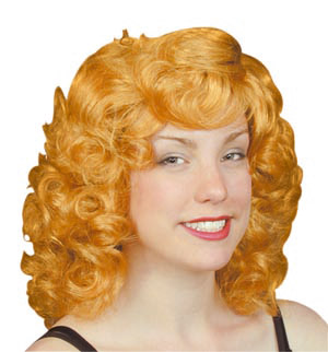 One of the three colour choices in our starlet wig. Available in ginger, black or blonde. Very Holly
