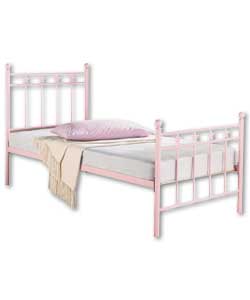 Stars Pink Single Bed - Comfort Mattress