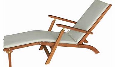 Made from FSC eucalyptus. this traditional steamer chair is the ultimate in relaxation. Folds for easy storage. Made from eucalyptus and polyester. Multi-position back rest adjustable to 5 different positions. Weather resistant. Stain resistant. FSC 