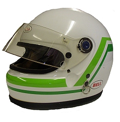 Race helmet used by Stefano Modena