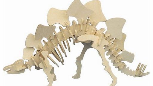 Unbranded Stegosaurus - Woodcraft Construction Kit- Quay