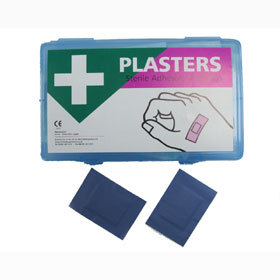 Unbranded Sterile Blue Detectable Plasters 38x38mm (box of
