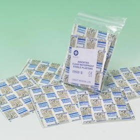 Unbranded Sterile Washproof Plasters Assorted Pk10