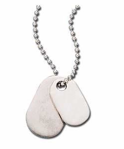 Sterling Silver Double Dog Tag Pendant