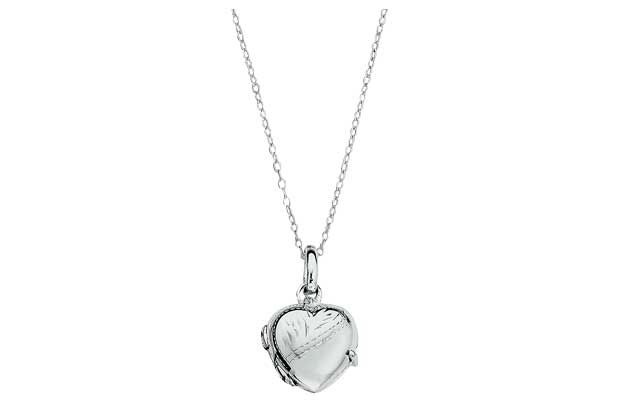 Unbranded Sterling Silver Heart Locket Pendant