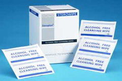 Sterowipe - Alcohol Free Cleansing Wipes Designed for wound cleansing and pre-dressing preparation t