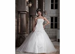 Unbranded Strapless Cute Terse Wedding Dresses (Satin