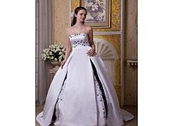 Unbranded Strapless Luxurious Wedding Dresses (Satin