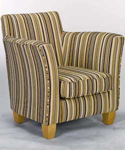 Unbranded Stripe Chair - Natural