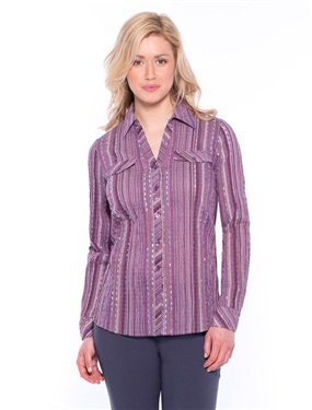 Unbranded Striped blouse in 2 bust sizes.