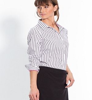 Unbranded Striped Blouse With Contrasting Edging