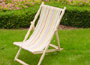   This stylish deck chair will enhance any garden